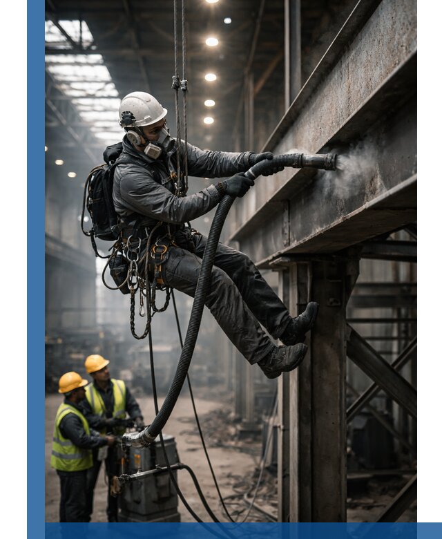 Обеспыливание конструкций в цехах промышленного производства в Шадринске