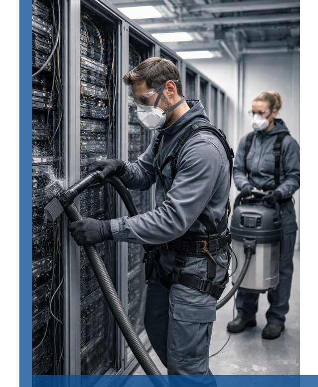 Обеспыливание серверной комнаты в Шадринске, профессиональная очистка