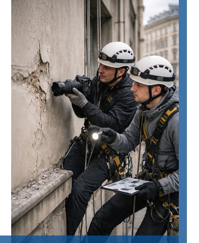 Фотофиксация дефектов фасада в Шадринске от 4653 р. | ВЫСОТНИК-Шдр