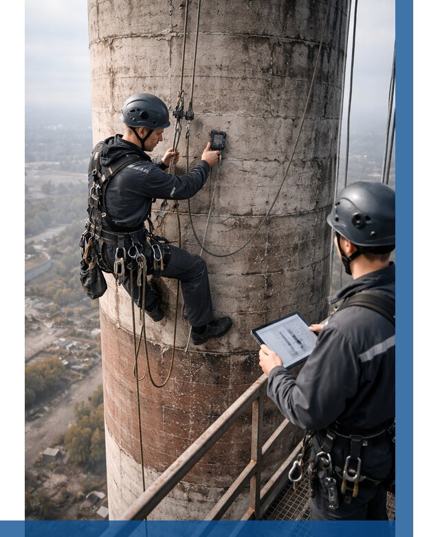 Обследование дымовой трубы в Шадринске от 8273 р. | ВЫСОТНИК-Шдр