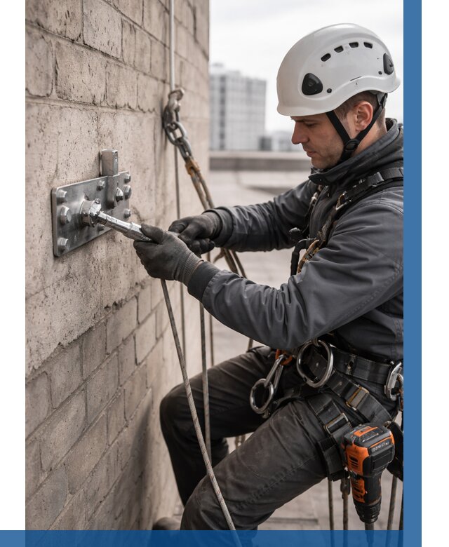 Установка анкерных точек в Шадринске от 3619 р. | ВЫСОТНИК-Шдр